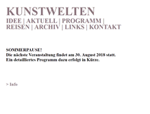 Tablet Screenshot of kunst-welten.ch